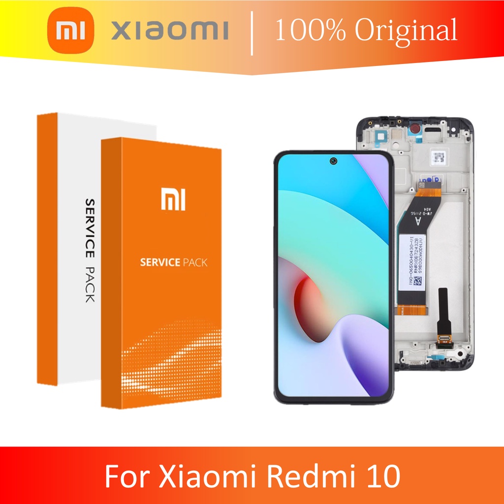 (ORIGINAL 100% XIAOMI) LCD + FRAME XIAOMI REDMI 10