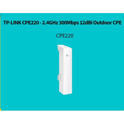 TP-Link CPE220 2.4GHz 300Mbps 12dBi Outdoor CPE 220 TPLINK