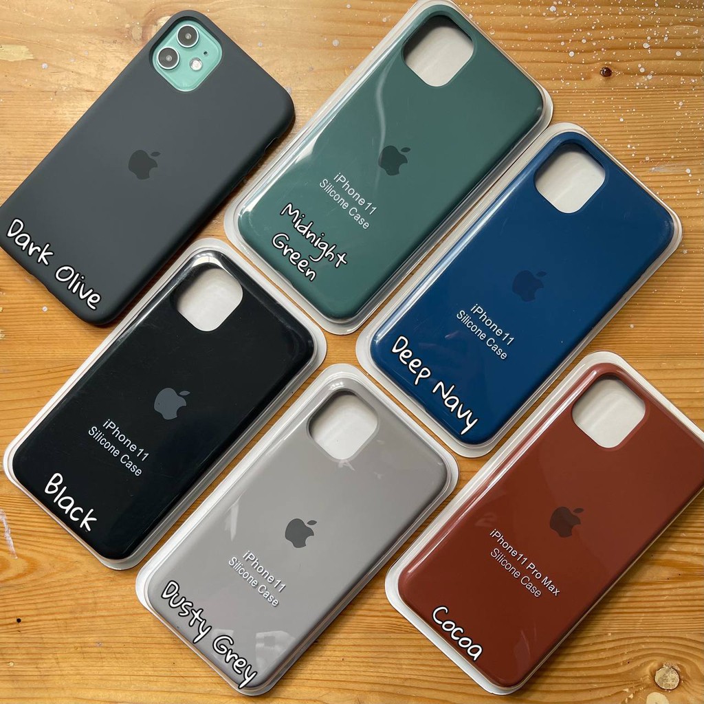 [Premium] Apple Silicone Full Cover Case iPhone 11 Pro Max / Case iPhone 7 Plus / Case iPhone X / XR-1