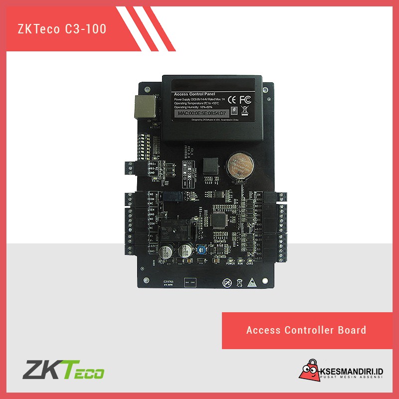 Controller Access Fingerprint Zkteco C3 100 With Box