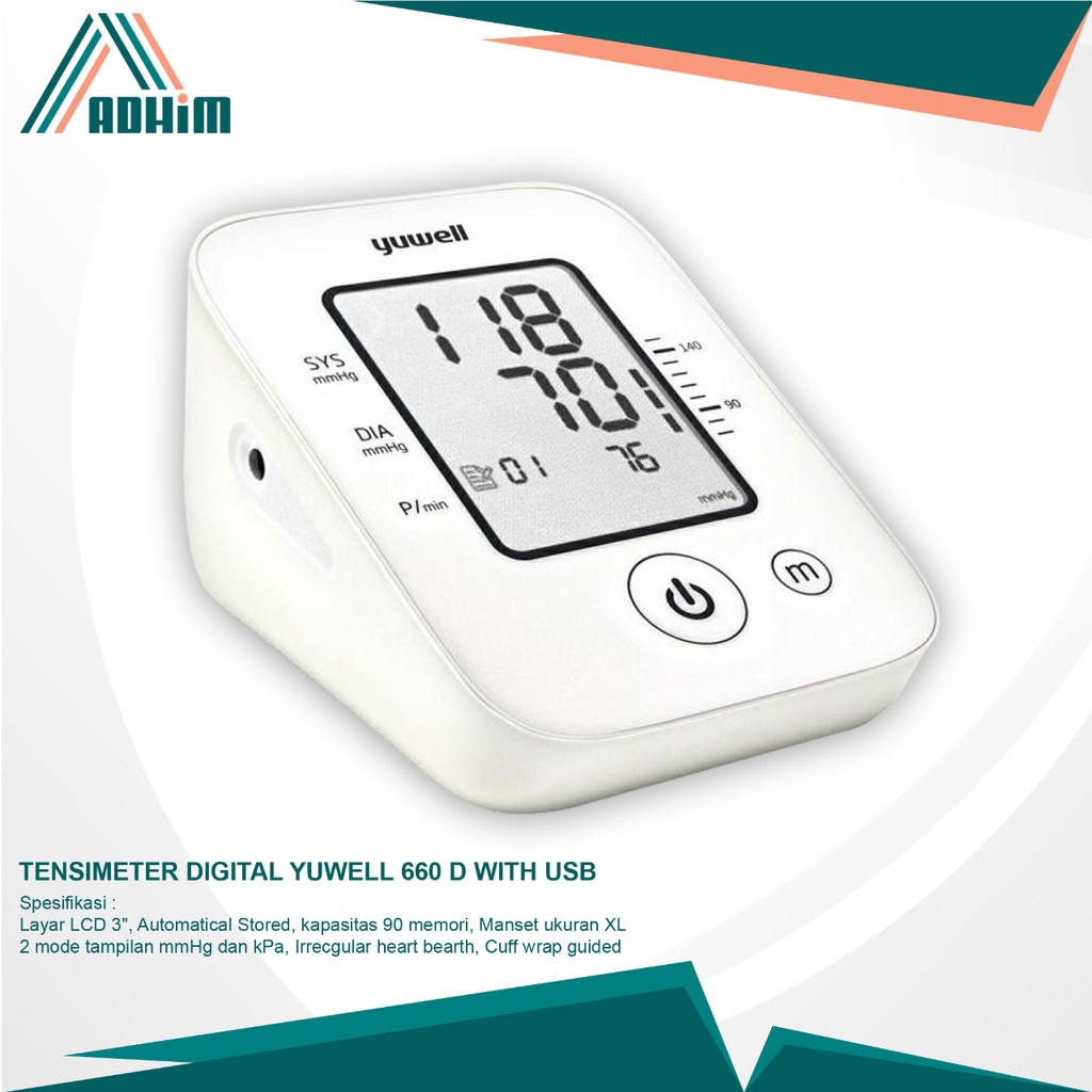 TENSIMETER DIGITAL YUWELL 660D WITH USB