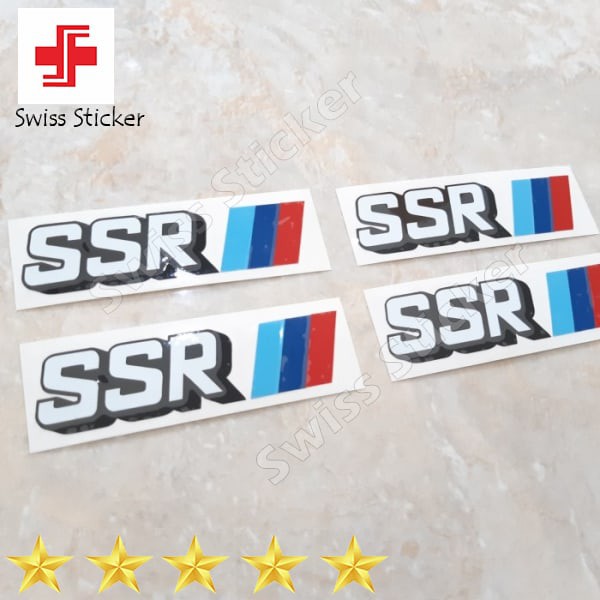 Grosir Stiker velg mobil SSR SP1 Keren