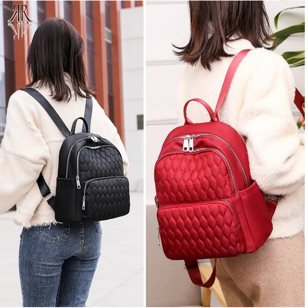 Tas Ransel Wanita Hot Sale Anti-Theft Ransel Desainer Tas Ransel Wanita Berkualitas Nilon Glossy