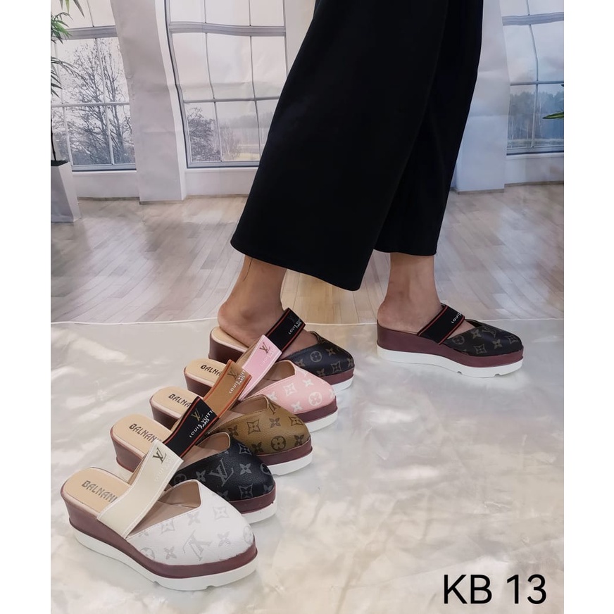 KB - 13 sandal wedges wanita