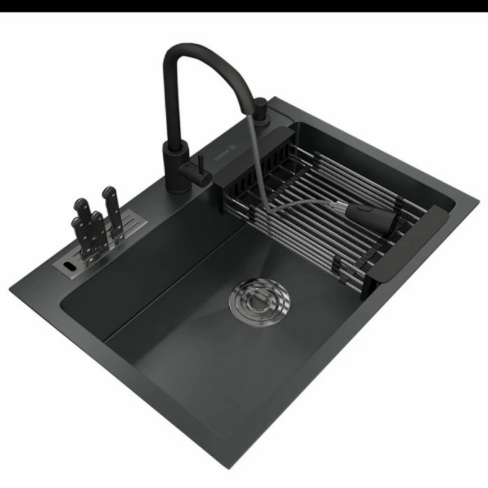 Wastafel - Kitchen Zing 6045 Black / Bak Cuci Piring
