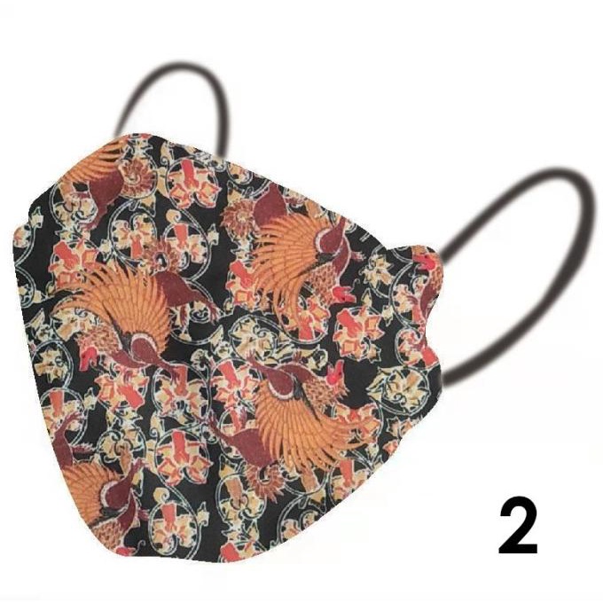 MASKER KF94 BATIK - MASKER KF 94 - 4PLY - ISI 10PC - Motif 2