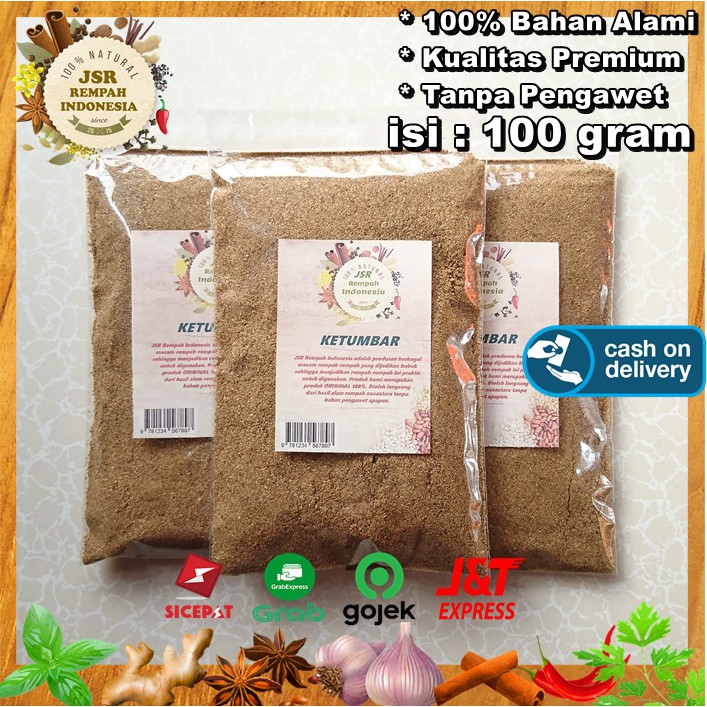 Ketumbar Bubuk Asli isi 100 gram Bumbu Dapur Bubuk JSR 