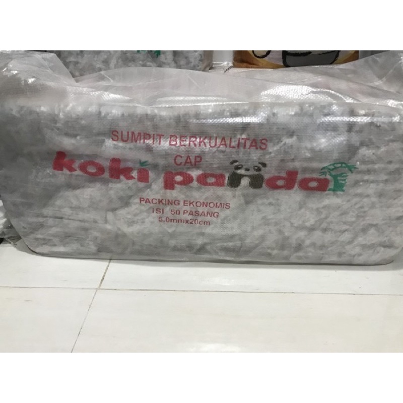 

sumpit koki panda 1karung/bal isi 60 pack.1 pack isi 50 pasang.pengiriman instant..