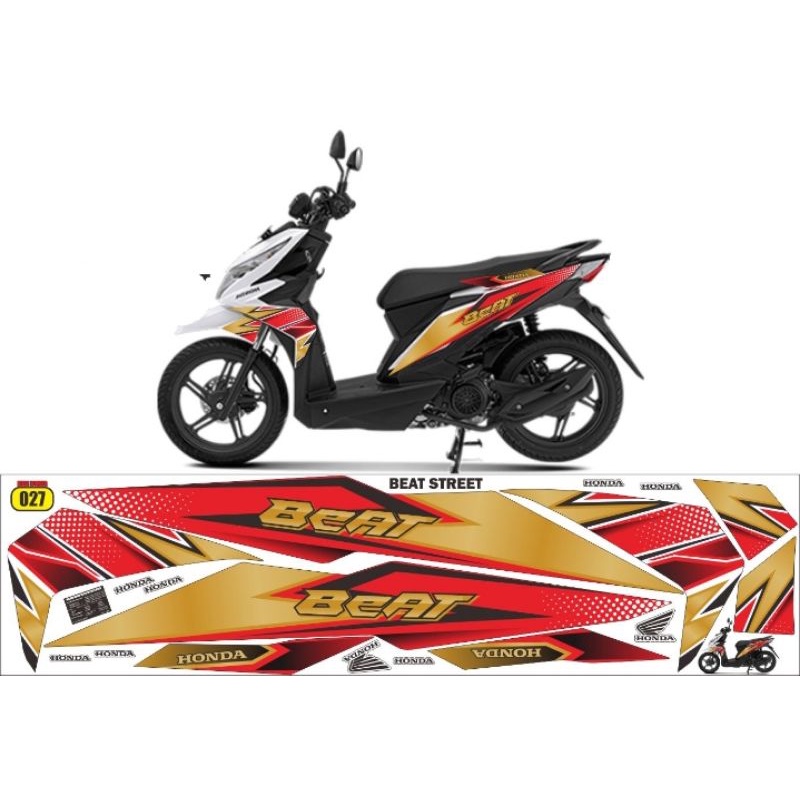 striping beat street/decal variasi beat street/stiker lis beat street