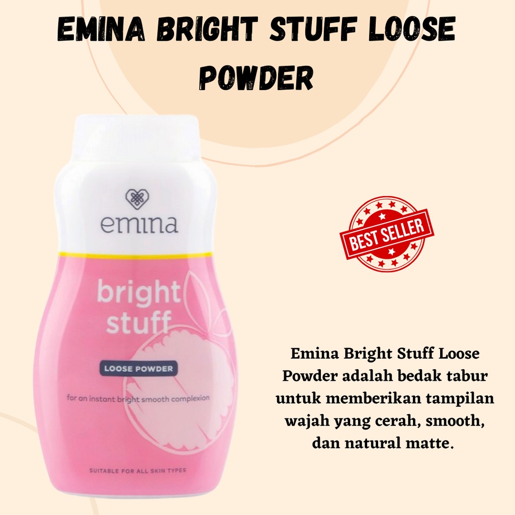 PROMO MURAH!! Emina Bright Stuff Loose Powder 55 gr