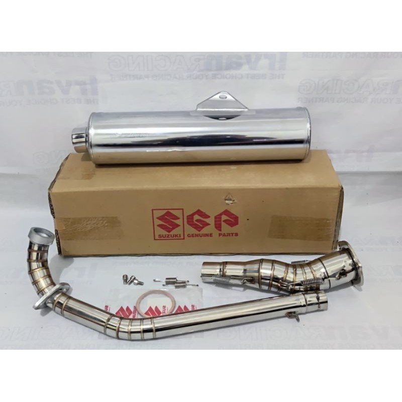 KNALPOT YAMAHA JUPITER MX OLD OR NEW FULLSET SILENCER FU CKD ORIGINAL SGP