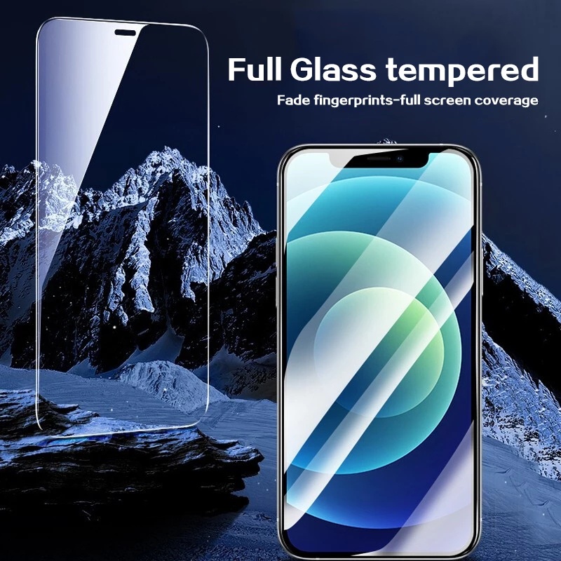 Hot Sale/Full Coverage 9H Invisible Dust proofs Tempered Glass Pelindung Layar Untuk Iphone13 12 Xs/X XR iPhone Xs Max iPhone 11 Pro Max