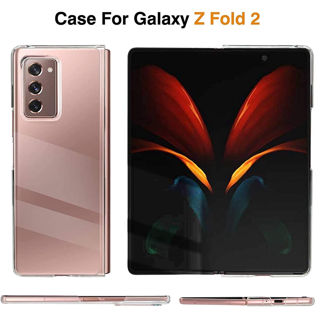 For 2 In 1 Soft Case Silikon Transparan Shockproof Cover Samsung Galaxy Z Fold2 5g