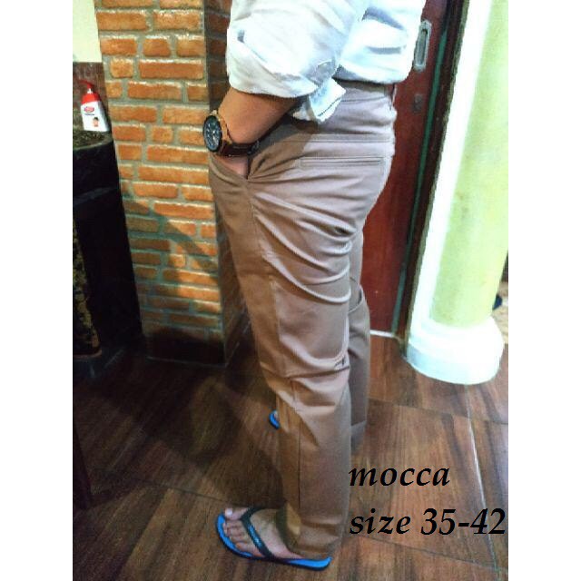 celana chino/chinos/cinos pria panjang slimfit original celana chinos pria jumbo