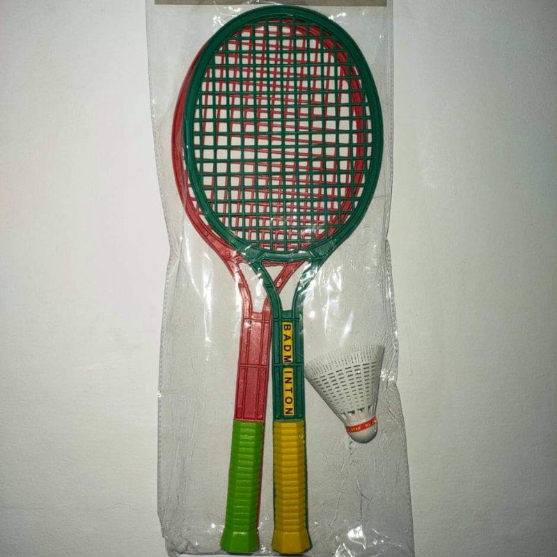 MAINAN ANAK RAKET BADMINTON SET / MAINAN ANAK OLAH RAGA BULU TANGKIS PLASTIK PROMO TERMURAH COD