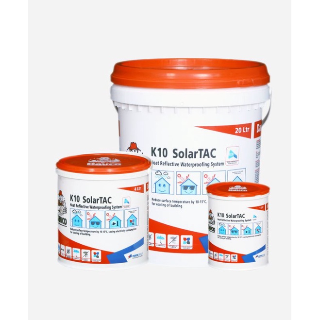 Cat pemantul anti panas genting galvalum seng asbes Solar TAC 20ltr/20kg