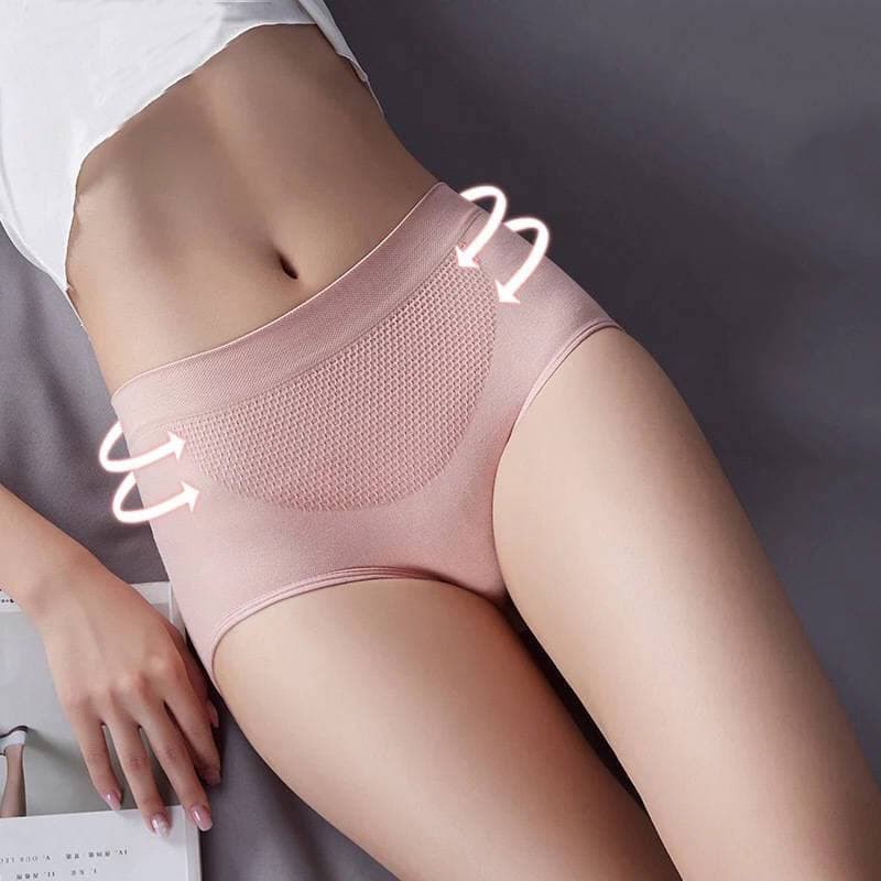 YAGOO -Celana Dalam Wanita Briefs Elastis Seamless Mid Waist Bahan Katun CD26