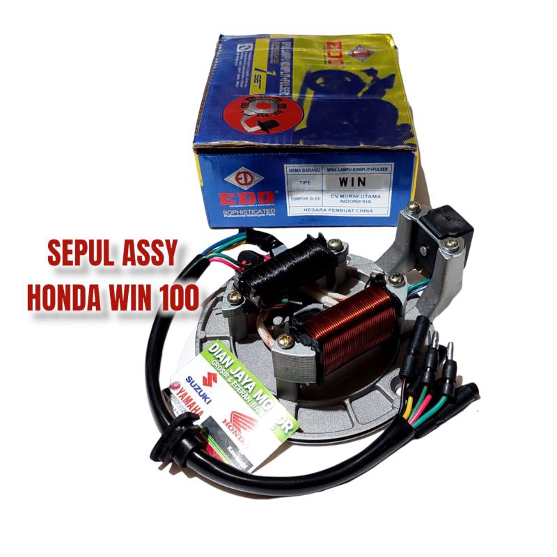 SEPUL ASSY HONDA WIN 100 PLUS CERENT KRENT SPUL SPULL SETATOR. EDO  DIAN JAYA MOTOR