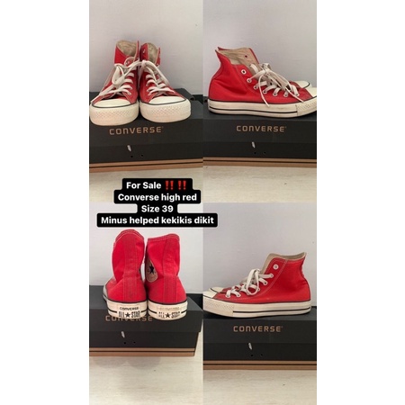 CONVERSE HIGH RED ORIGINAL100%