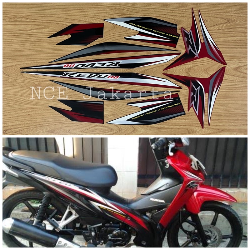 STIKER STRIPING REVO CW 2013 MERAH