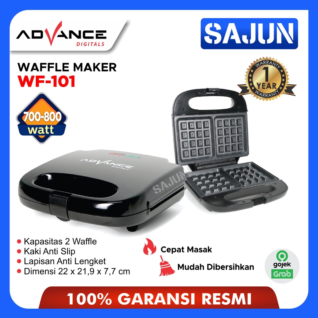 Advance Waffle Maker WF-101 / WF-206 Pemanggang Waffle