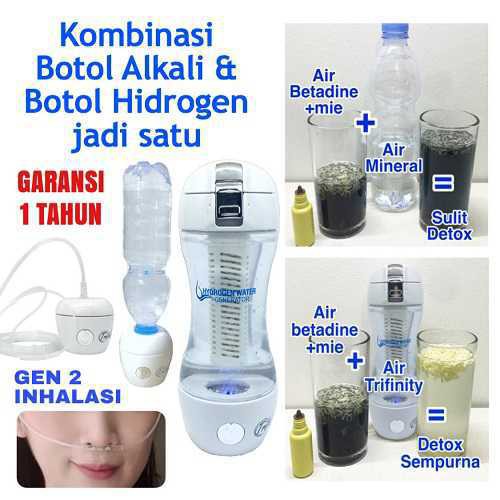 Imun booster daya tahan virus corona covid 19 Botol hidrogen alkali Trifinity Gen2 inhaler inhalasi