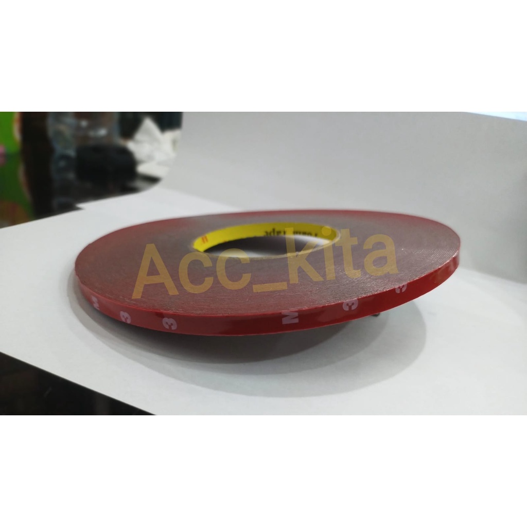 

Double Tape Merah tipis 3M Foam 8mm x 33m