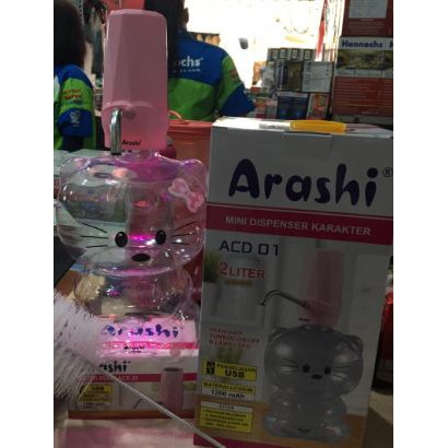 Pompa galon Dispenser Mini Character Arashi / Galon Air kecil 2 liter