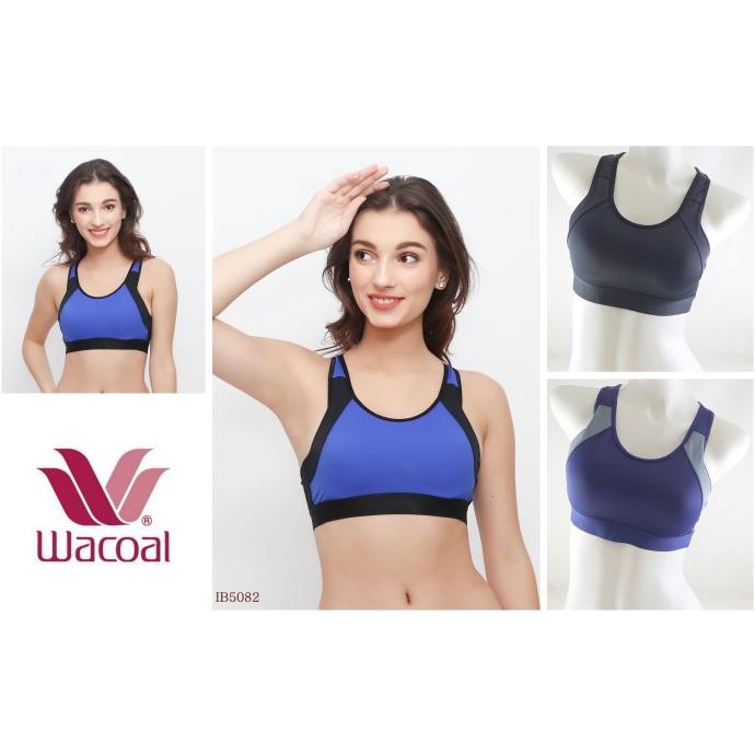 Bra Wanita Sport / Pakaian Olahraga Busa Tipis WACOAL Kawat IB5082