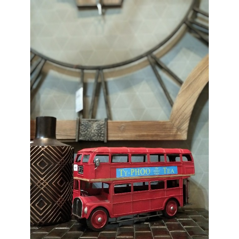 Miniatur Bis / Aksesoris Pajangan Ruangan / Hiasan Meja Besi