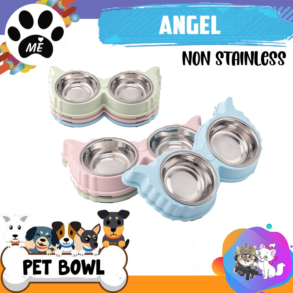 Tempat Makan Minum Anjing Kucing Kelinci &quot;ANGEL&quot; Anti Slip