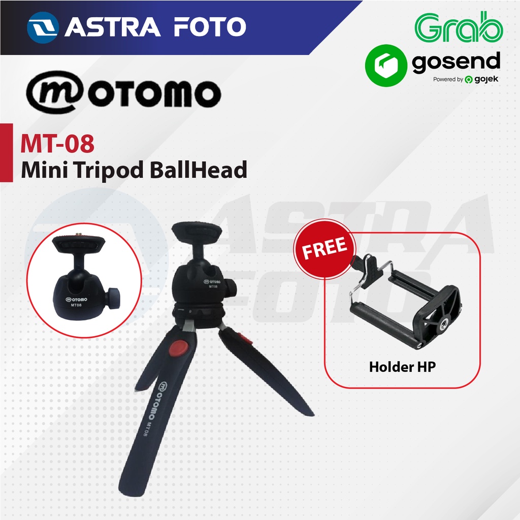 Motomo Mini Tripod BallHead Mirip Manfrotto Pixi Evo 2 Section