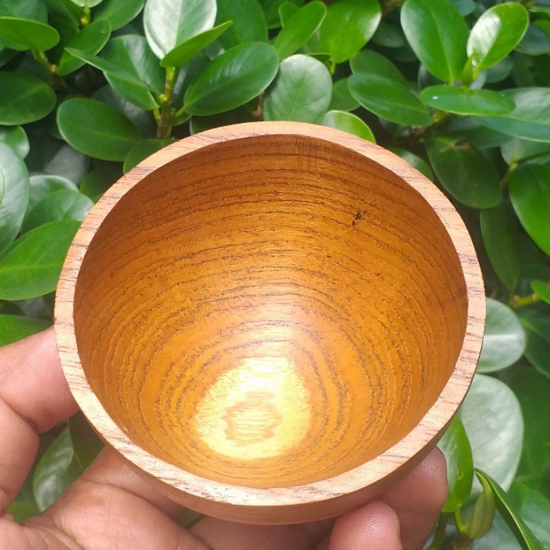 Jual Mangkok Kayu Jati 8cm Shopee Indonesia 3992