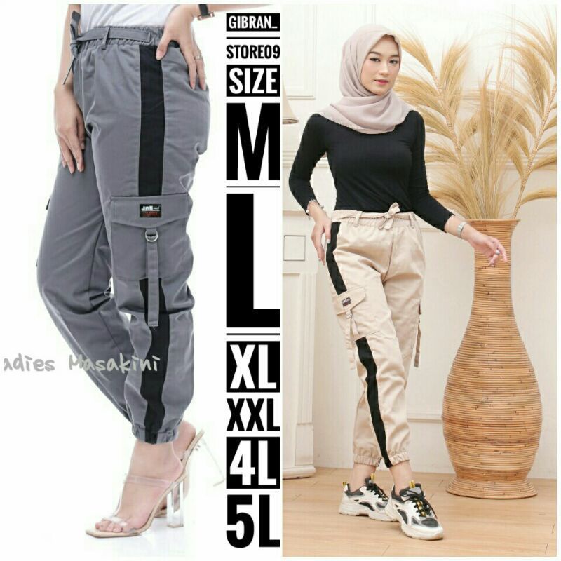 cargo wanita jumbo terlaris// CELANA CARGO WANITA JUMBO//CELANA CARGO WANITA//CELANA CARGO LIST PANT