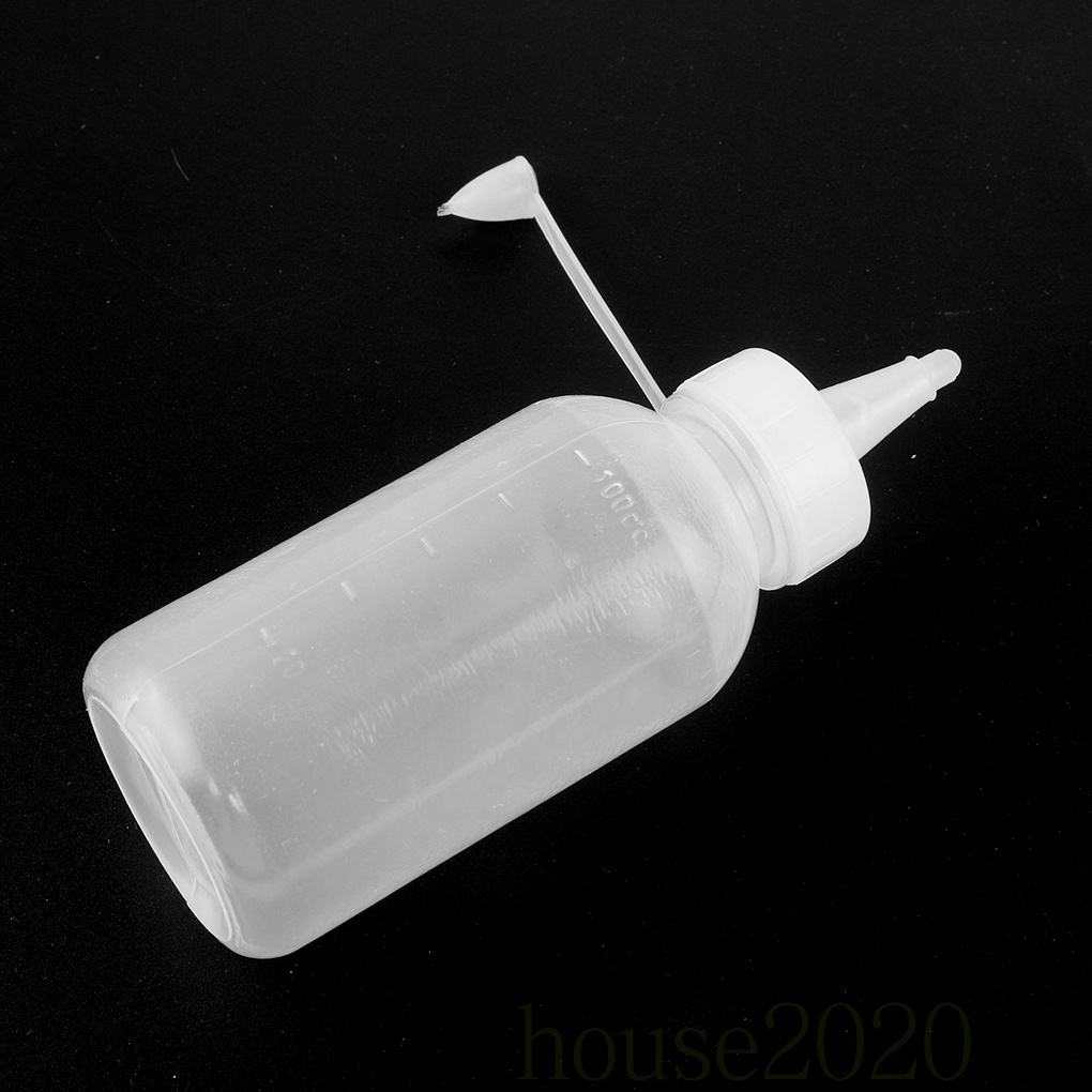 [house2020]2pcs 100ML Plastic Sauce Squeezer Bottle Dispensing Bouteille