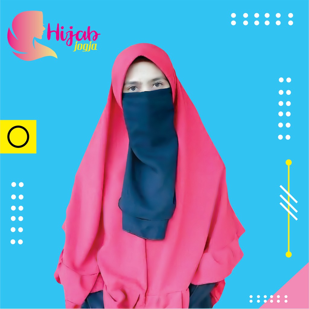 Cadar sifon 2 layer tali Bisa bayar di tempat/COD niqab murah termurah double hycon syari nyaman NEW