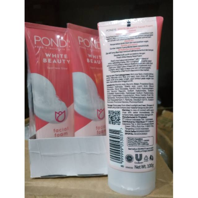 Pond's Facial Foam 100g bright beauty