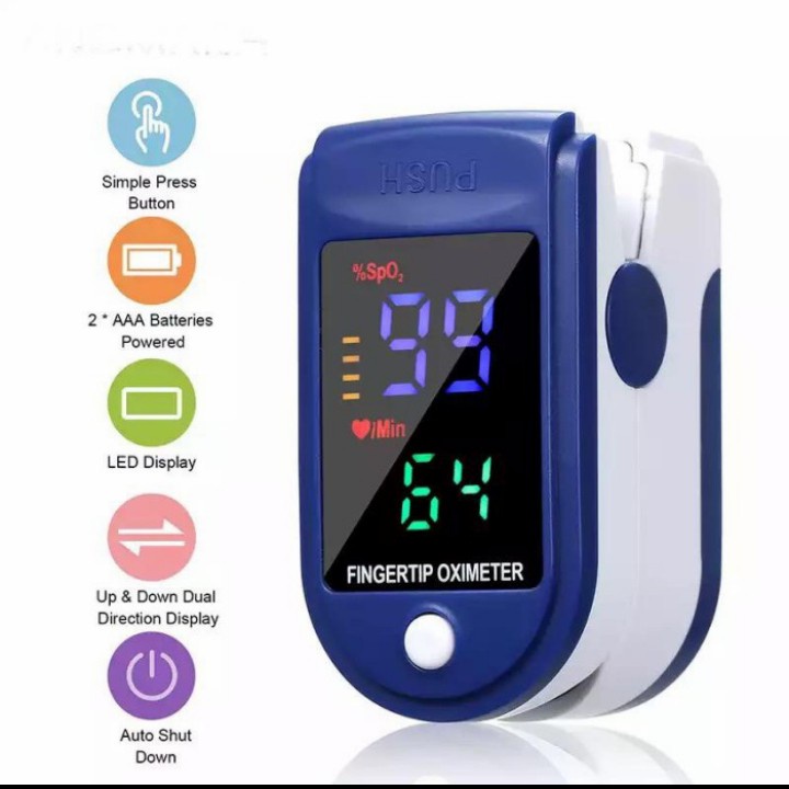 OXYMETER FINGERTIP P2000 PULSE FINGERTIP OXIMETER P2000 SP02 LCD PENGUKUR OKSIGEN DALAM DARAH