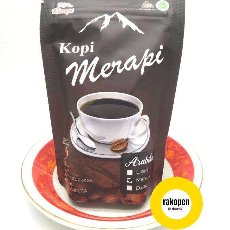 

KOPI MERAPI ARABIKA KOPI HITAM KOPI HARUM MEDIUM 200GRAM No1 JOGJA