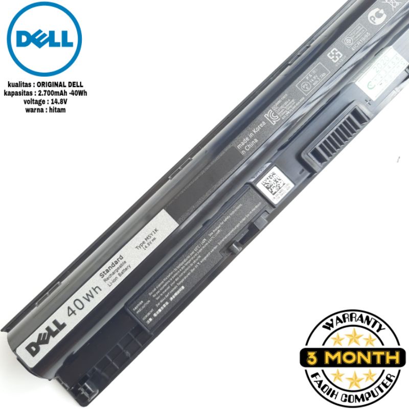 Baterai Original Dell Inspiron 14-3000 15-3000 14-5000 15-5000 3451 3452 3458 (M5Y1K)