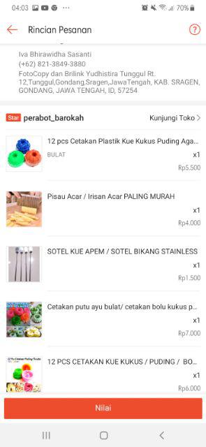 Pisau Acar Gerigi Irisan Wortel Puding Gelombang Stainles