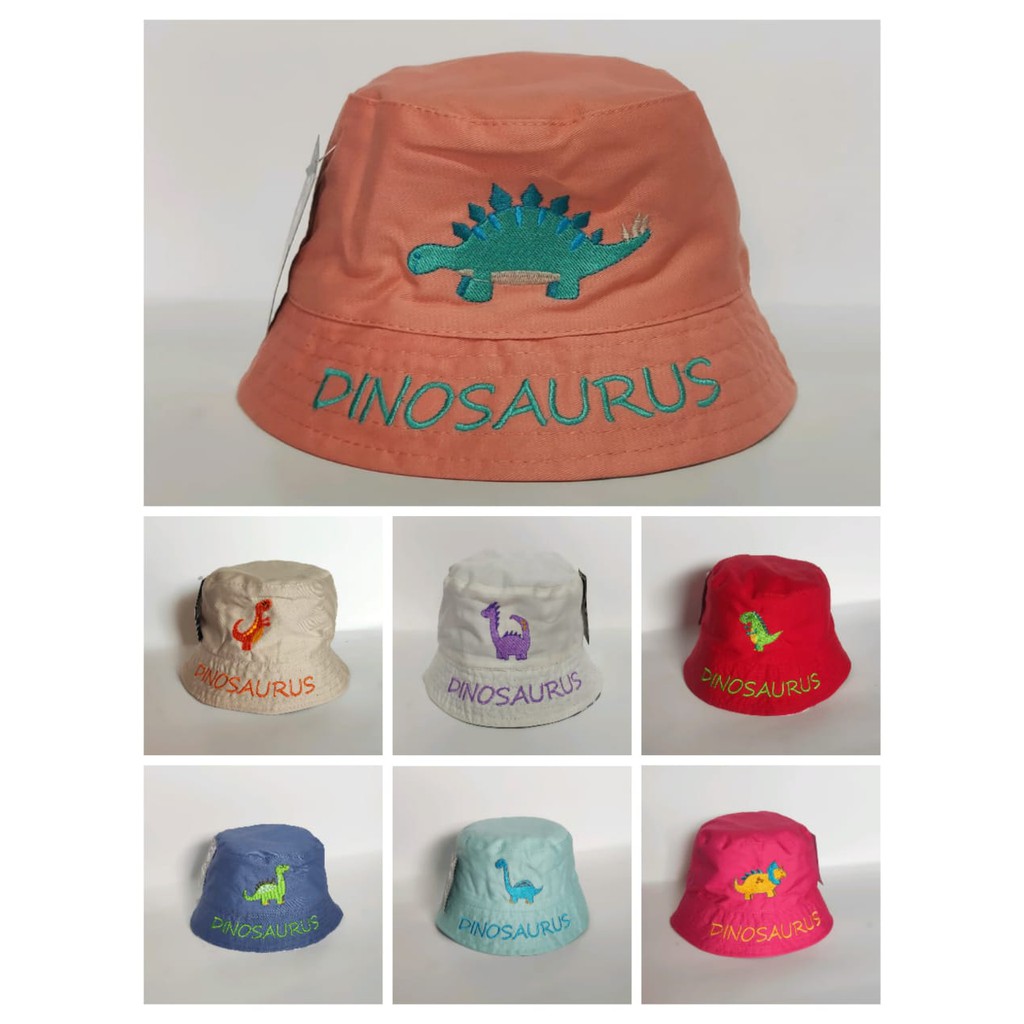Topi Bucket Anak Bucket Hat Dino // Topi Anak Laki laki