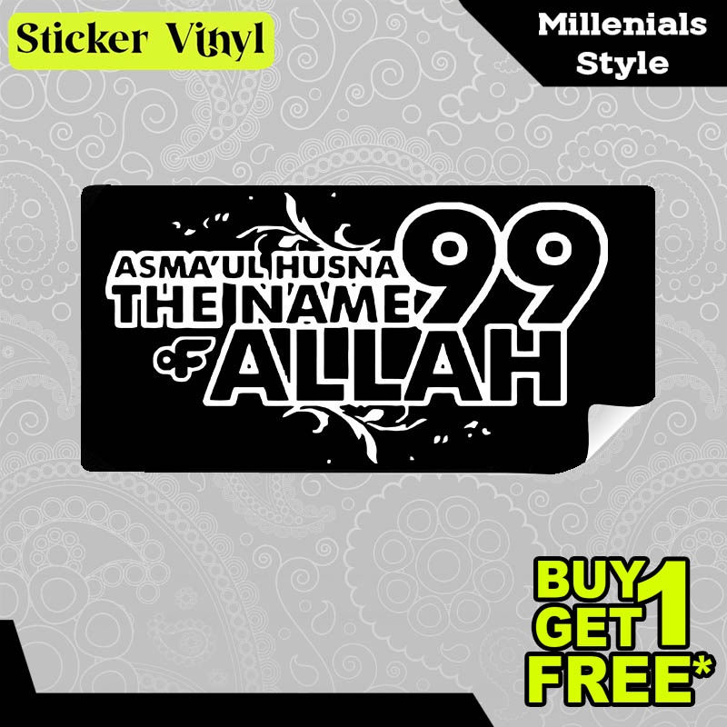

Stiker Sticker 99 Nama ALLAH Asmaul Husna Desain Keren dan Kekinian Aesthetic Bahan Vinyl Satuan Anti Air