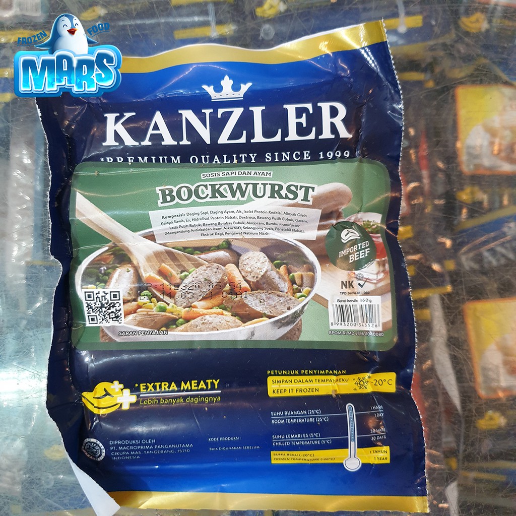 

SOSIS SAPI KANZLER BOCKWURST 360GR