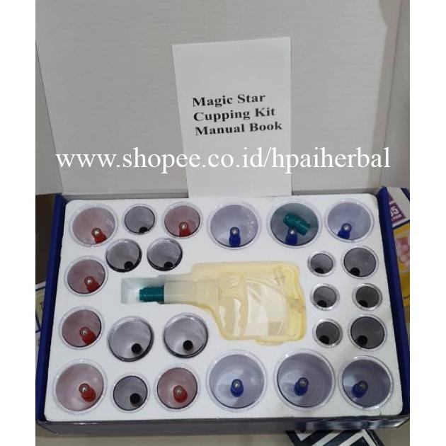 Alat Bekam Isi 24 Kop Magic Star / Hijamah Bekam isi 24 Kop / Alat Bekam Murah