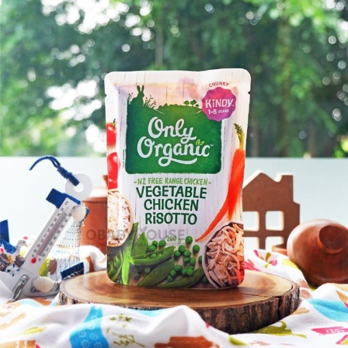 Only Organic Vegetable Chicken Risotto Kindy 1-5 Years 220 G