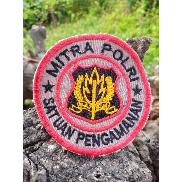 BORDIR LOGO MITRA POLRI SATPAM