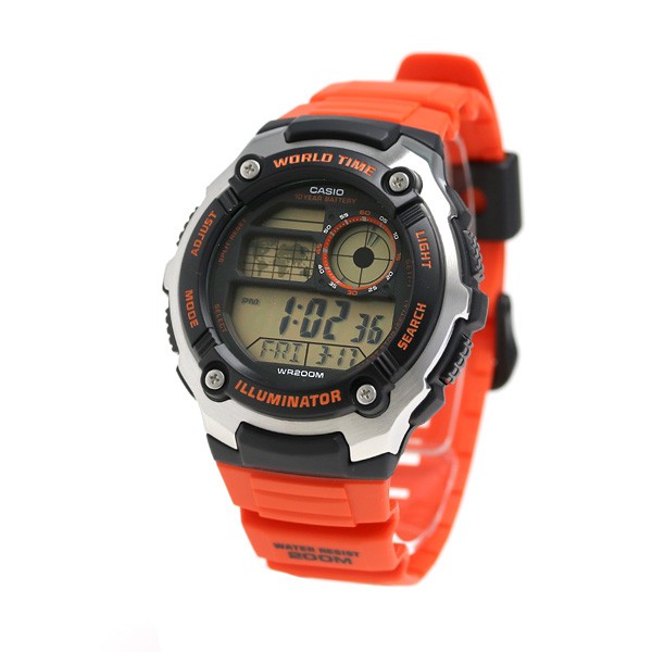 ARLOJI JAM TANGAN CASIO DIGITAL SPORT SPORTS SPORTY ILLUMINATOR PRIA ORIGINAL ASLI AE-2100W-4AVDF