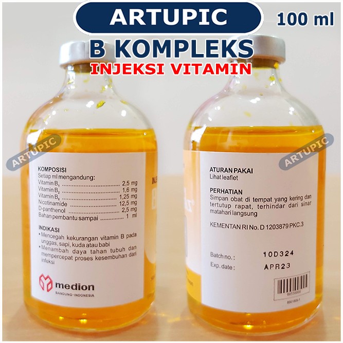 Fsfs650 Injeksi Vitamin B Kompleks 100 Ml Medion Ayam Kambing Sapi Obat Hewan Fdfe240