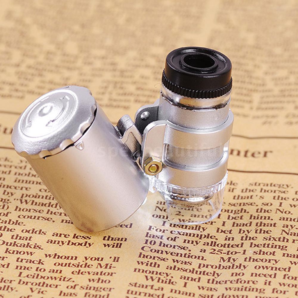 US Magnifying Loupe 60x Jewelry Loupe Magnifier Loop Jeweler Eye Coins